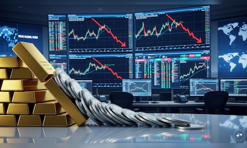 India gold, silver prices slip in futures trade on weak global cues