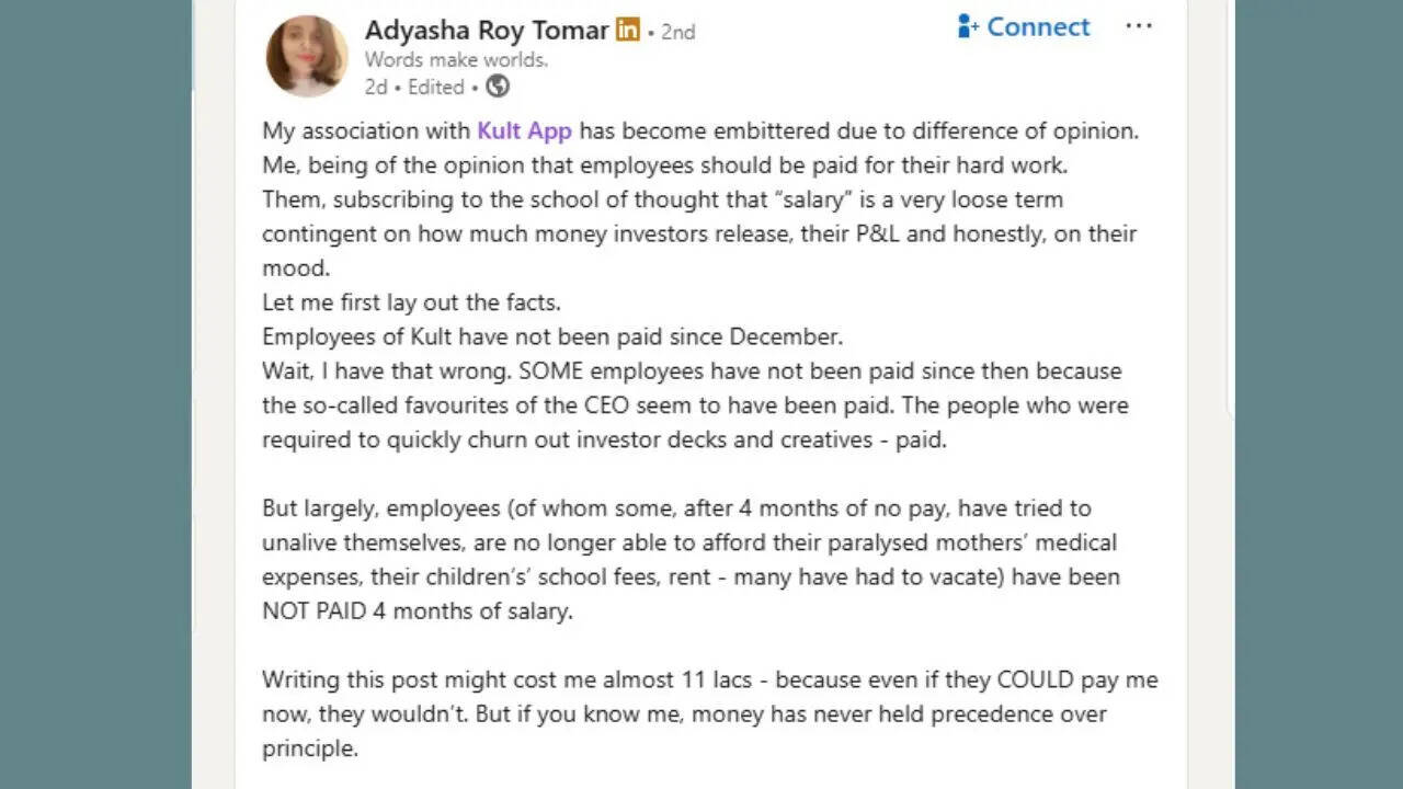 "Employees should be paid for their hard work": Famous beauty and skin care app's senior staffer shares disturbing details