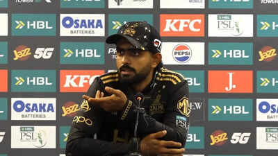 Babar Azam: 'Muhh utha ke shots nahi maar sakte': Pakistan's Babar Azam triggered by strike rate question in PSL - Watch | Cricket News