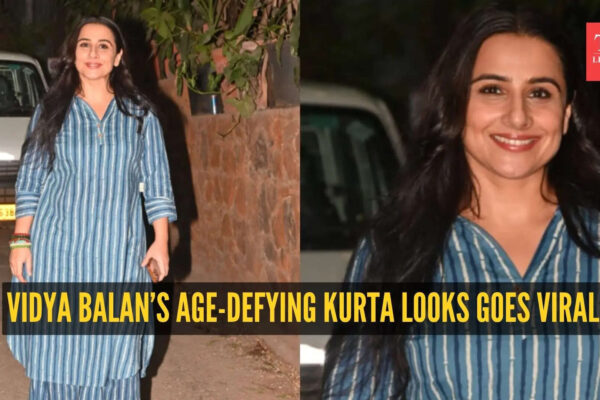 Vidya Balan’s stylish breezy kurta set look makes her look 10 years younger