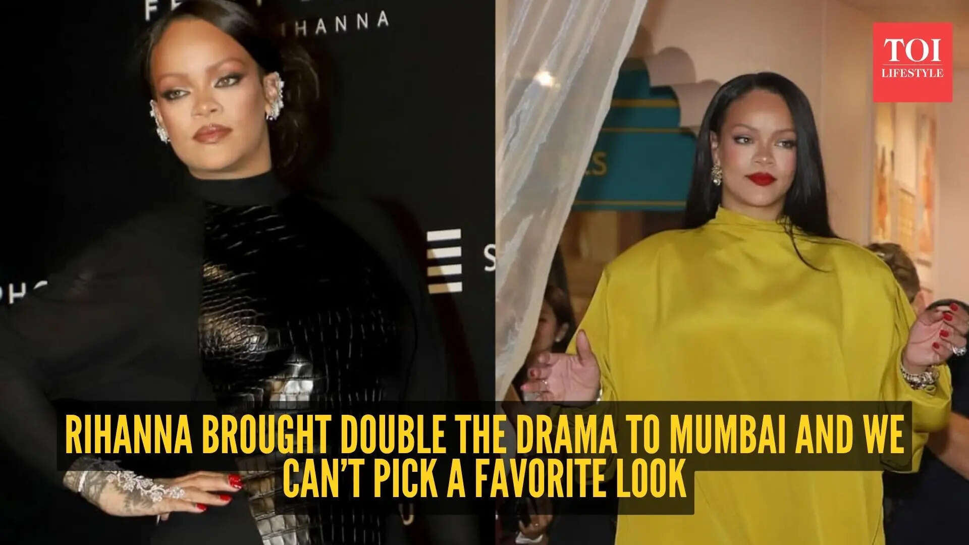 Rihanna takes over Mumbai in two head-turning looks for Fenty Beauty launch