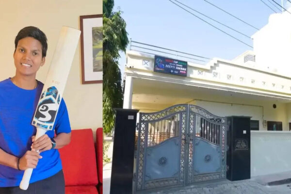 A two-storey home filled with cricket memories, trophy-lined walls and strong family support