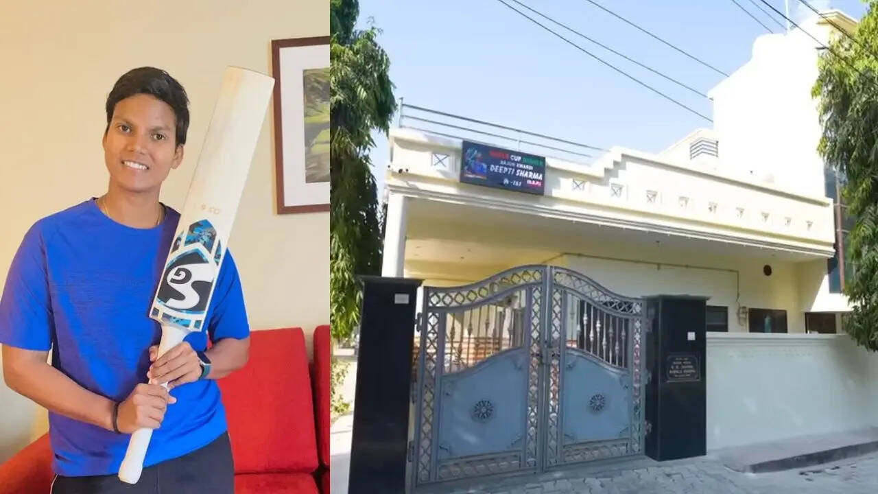 A two-storey home filled with cricket memories, trophy-lined walls and strong family support