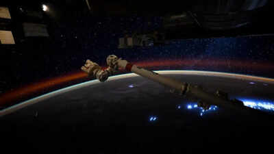 NASA astronaut captures stunning rare Lyrid meteor shower photograph from space station during peak night| Watch |