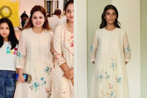 Sakshi Dhoni’s breezy kurta co-ord set gets a luxe upgrade with Louis Vuitton