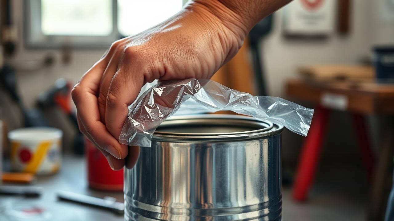 The kitchen wrap hack that saves your half-finished paint cans from drying out |
