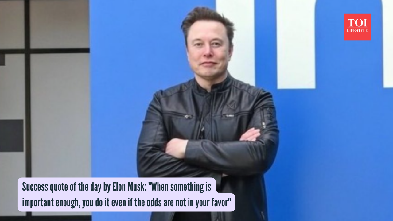 Elon Musk Quote: Success quote of the day by Elon Musk: "When something is important enough, you do it even if the odds are not in your favor"