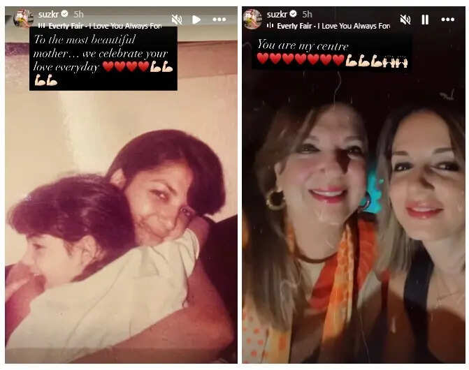 Sussanne Khan shares an emotional tribute to her late mother, Zarine Khan: 'You are my centre' | Hindi Movie News