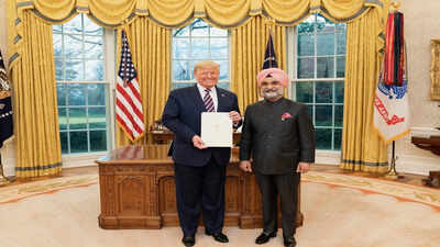 ‘Matter of satisfaction and happiness’: Delhi LG and ex-envoy Taranjit Sandhu on Trump’s congratulatory message | India News