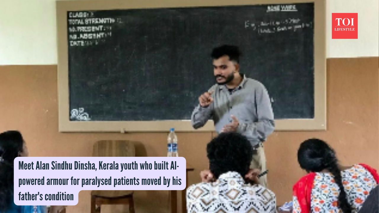 Meet Alan Sindhu Dinsha, Kerala youth who built AI-powered armour for paralysed patients moved by his father's condition |