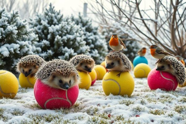 How something as simple as a tennis ball helps winter wildlife stay safe |