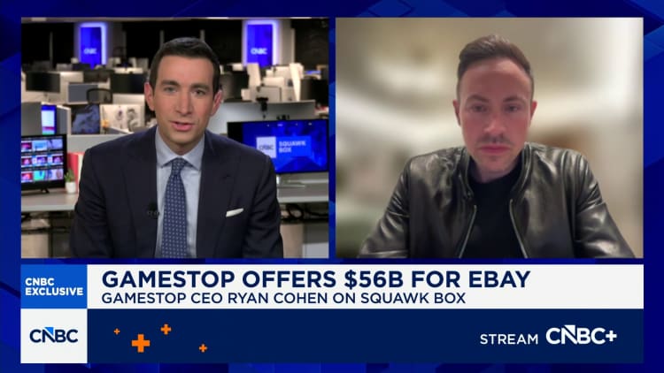Traders are doubtful Cohen's GameStop can pull off monster eBay acquisition