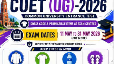 CUET UG 2026 dress code: NTA releases strict exam day rules; check what is allowed