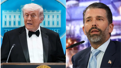 'If I do attend, I get killed': Donald Trump says he 'has a thing called Iran' stopping him from attending son's wedding