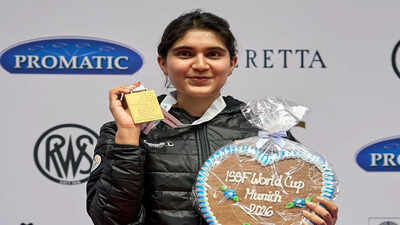 ISSF World Cup: Esha Singh wins 25m pistol gold with double world records | More sports News