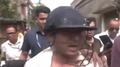 Watch: Abhishek Banerjee beaten, stones and eggs hurled during visit to Bengal's Sonarpur; TMC MP blames BJP | India News