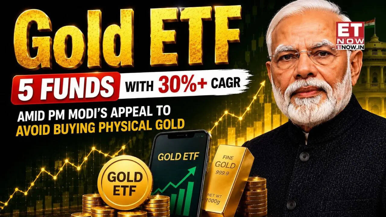 Gold ETF Investment Plan: 5 funds with 30%+ CAGR amid PM Modi’s appeal to avoid physical gold buying - Mutual Funds