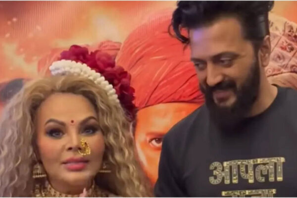 'Raja Shivaji': Rakhi Sawant, Tanvi Kolte, and other 'Bigg Boss Marathi 6' contestants attend premiere of Riteish Deshmukh's film | Marathi Movie News