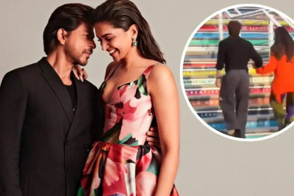 Shah Rukh Khan holds Deepika Padukone's hand on 'King' sets; helps pregnant co-star up a flight of stairs during shoot- WATCH﻿﻿ |
