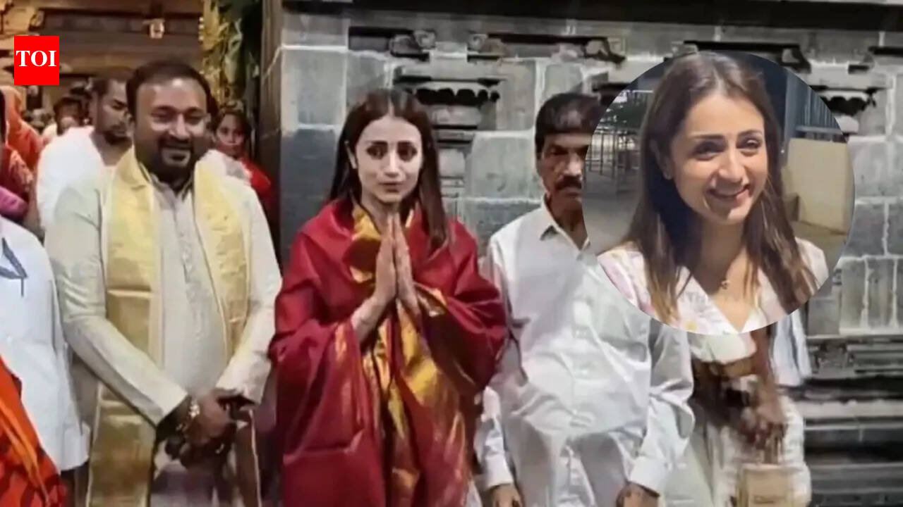 Trisha Krishnan visits Tirupati temple on her birthday; 'Karuppu' actress’ simple look and fans reaction ate unmissable |