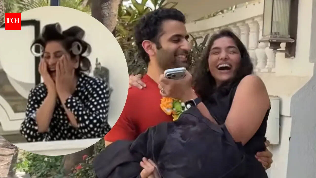 Archana Puran Singh cheers on, as son Aayushmaan Sethi's girlfriend has now moved in with the family, he carries her in his arms | Hindi Movie News
