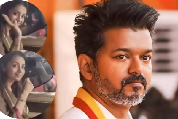 Trisha Krishnan visits Thalapathy Vijay's house on her birthday as his party leads in Tamil Nadu elections, waves at the paps as she leaves - WATCH VIDEO | Tamil Movie News