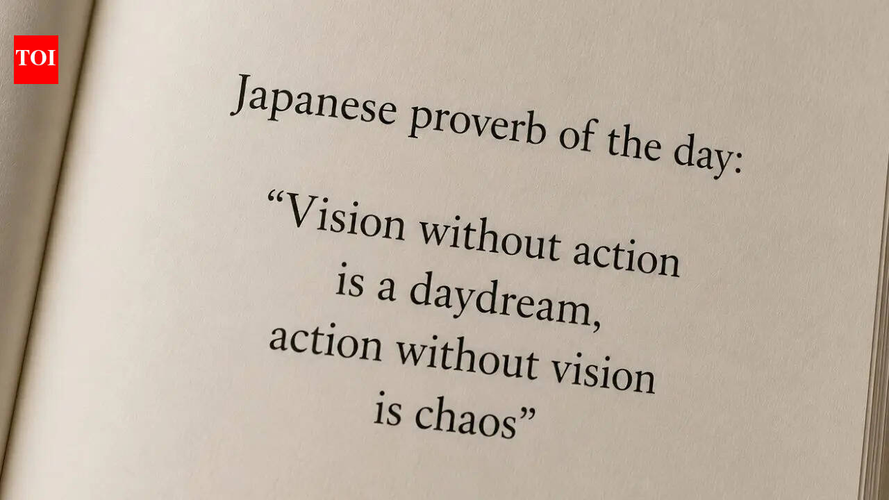 Japanese proverb of the day: “Vision without action is a daydream, action without vision is chaos” — understanding balance, direction, and meaningful progress |