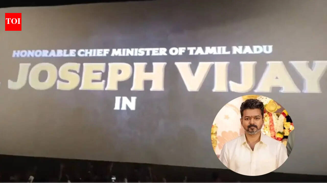 Vijay’s ‘Chief Minister’ title card goes viral; Has the 'Jana Nayagan' actor dropped the iconic ‘Thalapathy’ tag? | Tamil Movie News