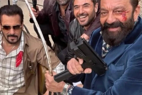 Salman Khan and Sanjay Dutt goof around on '7 Dogs' sets as they reunite for international film- PICS |