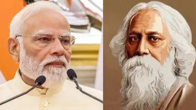 'Eternal voice of civilisation': PM Modi pays tribute to Rabindranath Tagore on 'pochishe boishakh' | India News