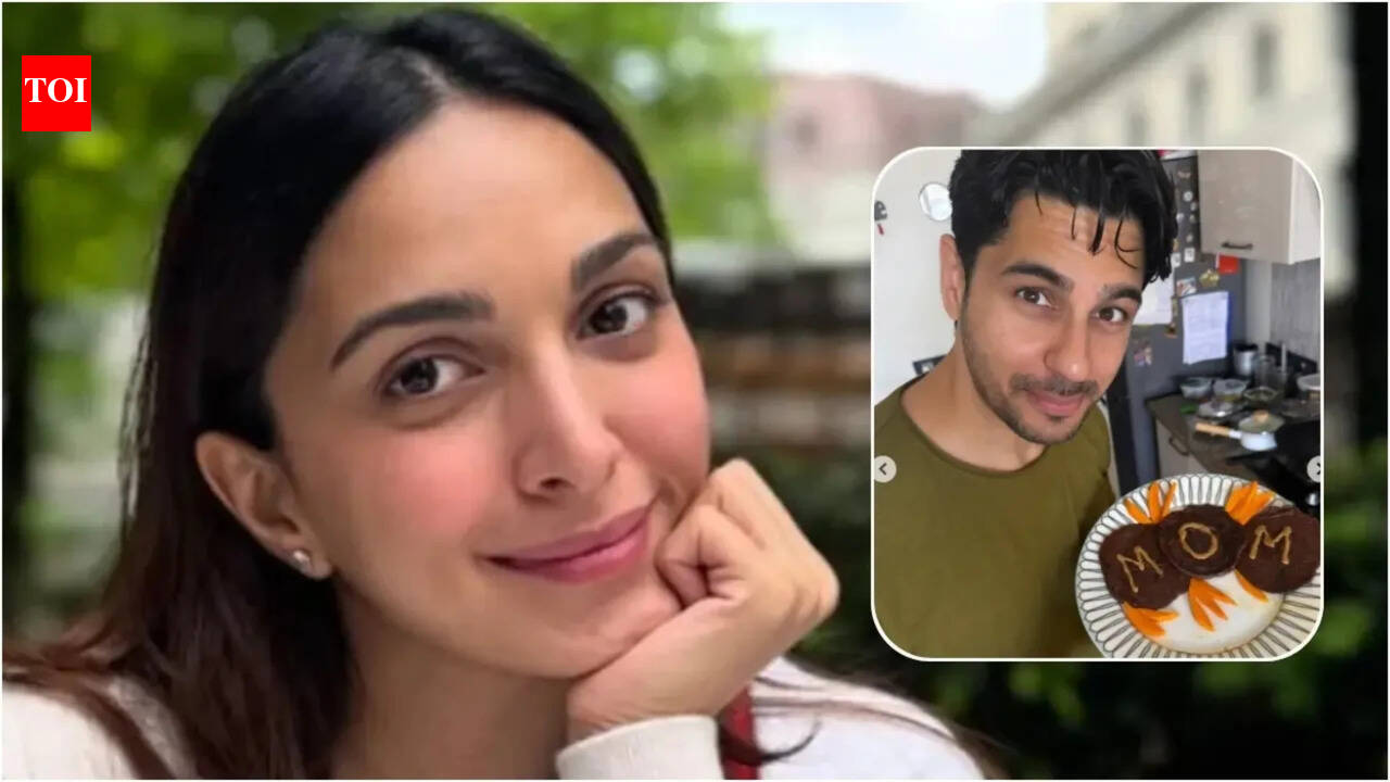 Kiara Advani gets PAMPERED as Sidharth Malhotra makes a chocolate pancake on her first Mother's Day | Hindi Movie News