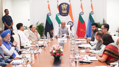 Rajnath Singh: 'Stay calm, avoid panic': Defence minister Rajnath Singh reviews energy supply amid Middle East crisis | India News