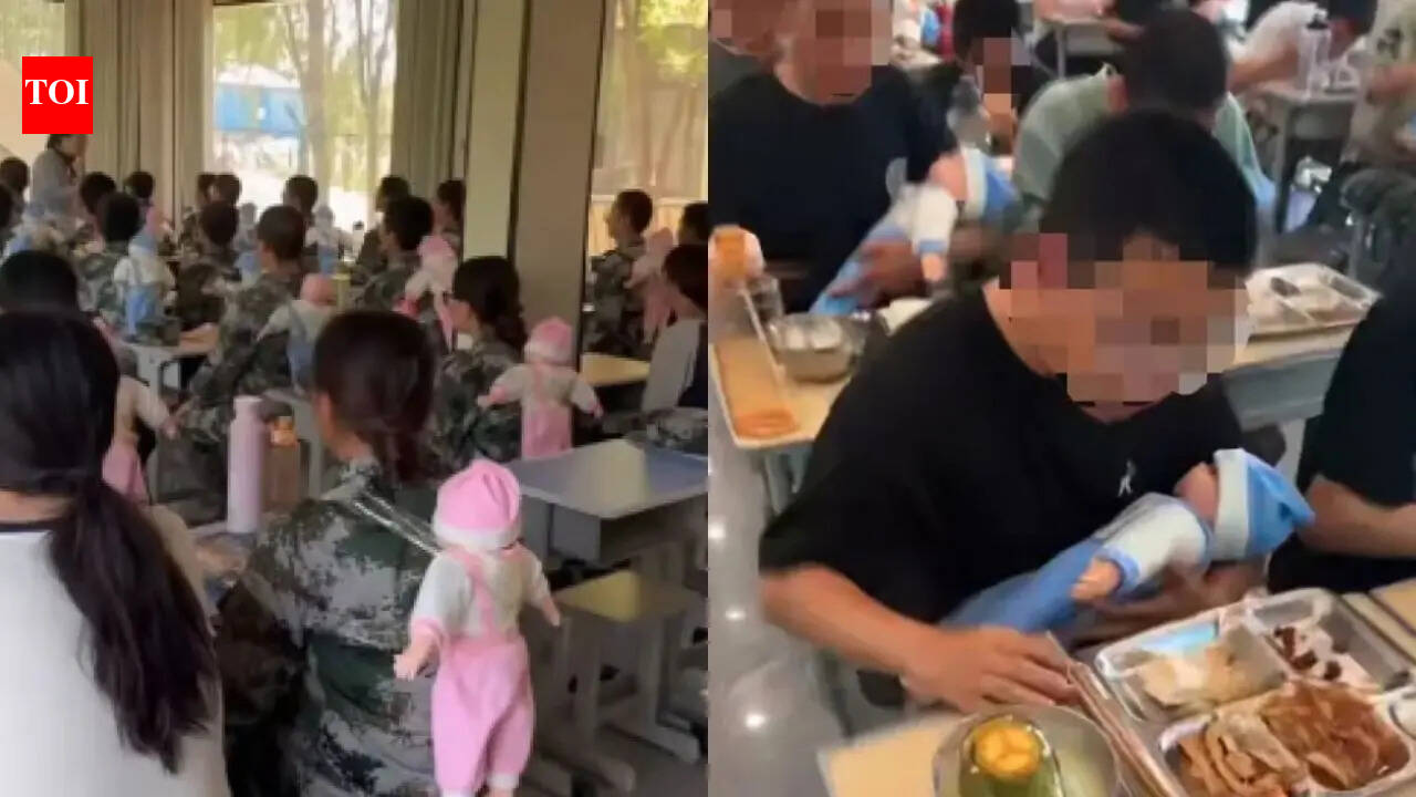 Why are Chinese students carrying baby dolls around school all day: Inside the controversial ‘parenting lesson’ sparking debate online |