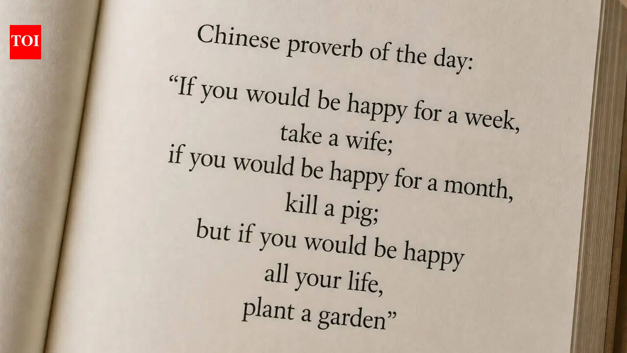 “If you would be happy for a week, take a wife; if you would be happy for a month, kill a pig; but if you would be happy all your life, plant a garden”