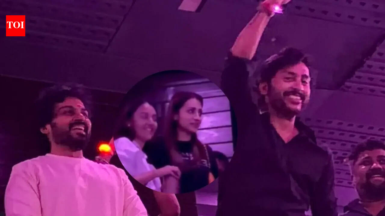 'Karuppu' finally releases; Suriya's film call Vijay ‘Chief Minister,’ Trisha, RJ Balaji, and Karthi join the FDFS
