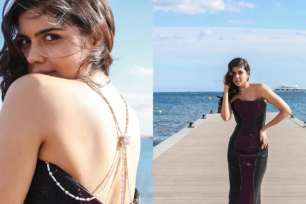 Kalyani Priyadarshan's black and maroon gown steals the spotlight and Fans declare themselves 'Kalyaniholics'
