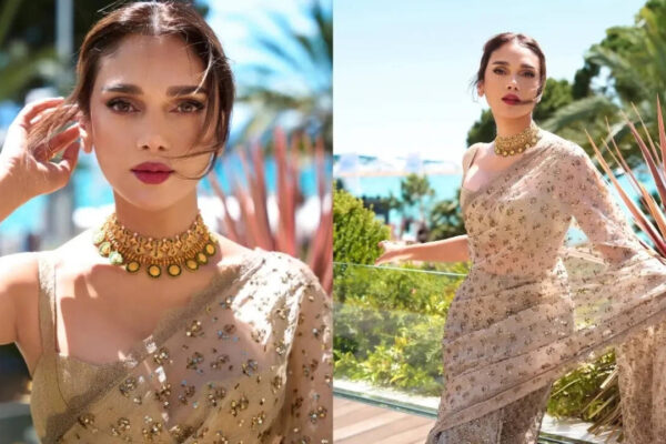 Aditi Rao Hydari wins hearts with elegant saree photos; says, ‘Wearing a saree… the traditional way. Revolutionary, I know’