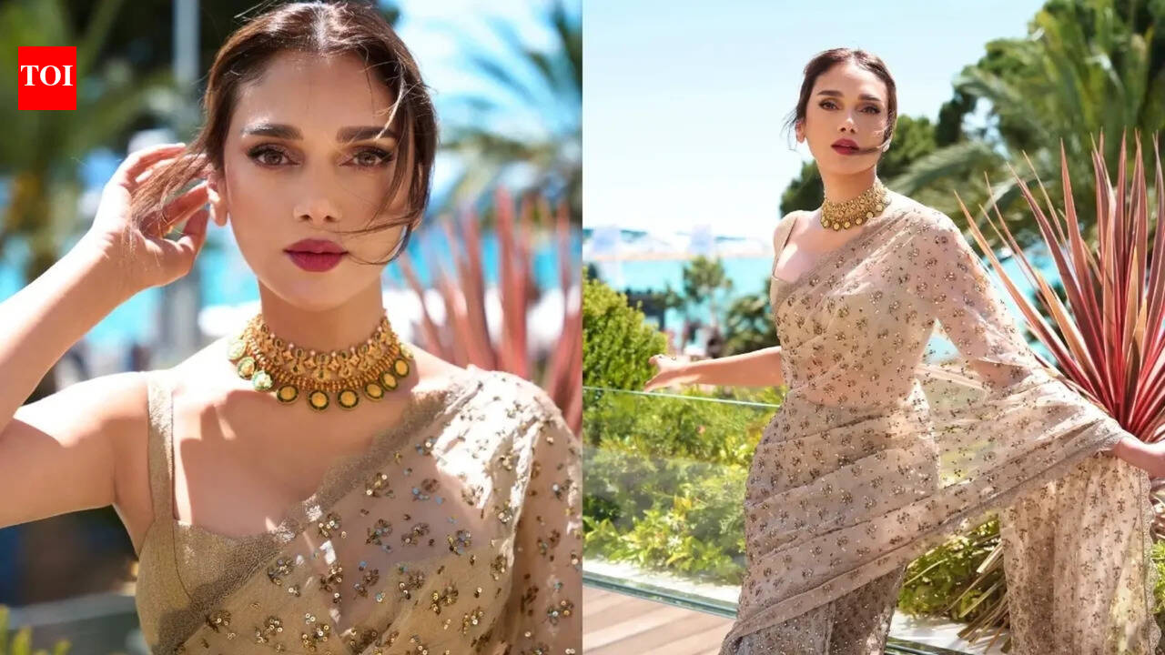 Aditi Rao Hydari wins hearts with elegant saree photos; says, ‘Wearing a saree… the traditional way. Revolutionary, I know’