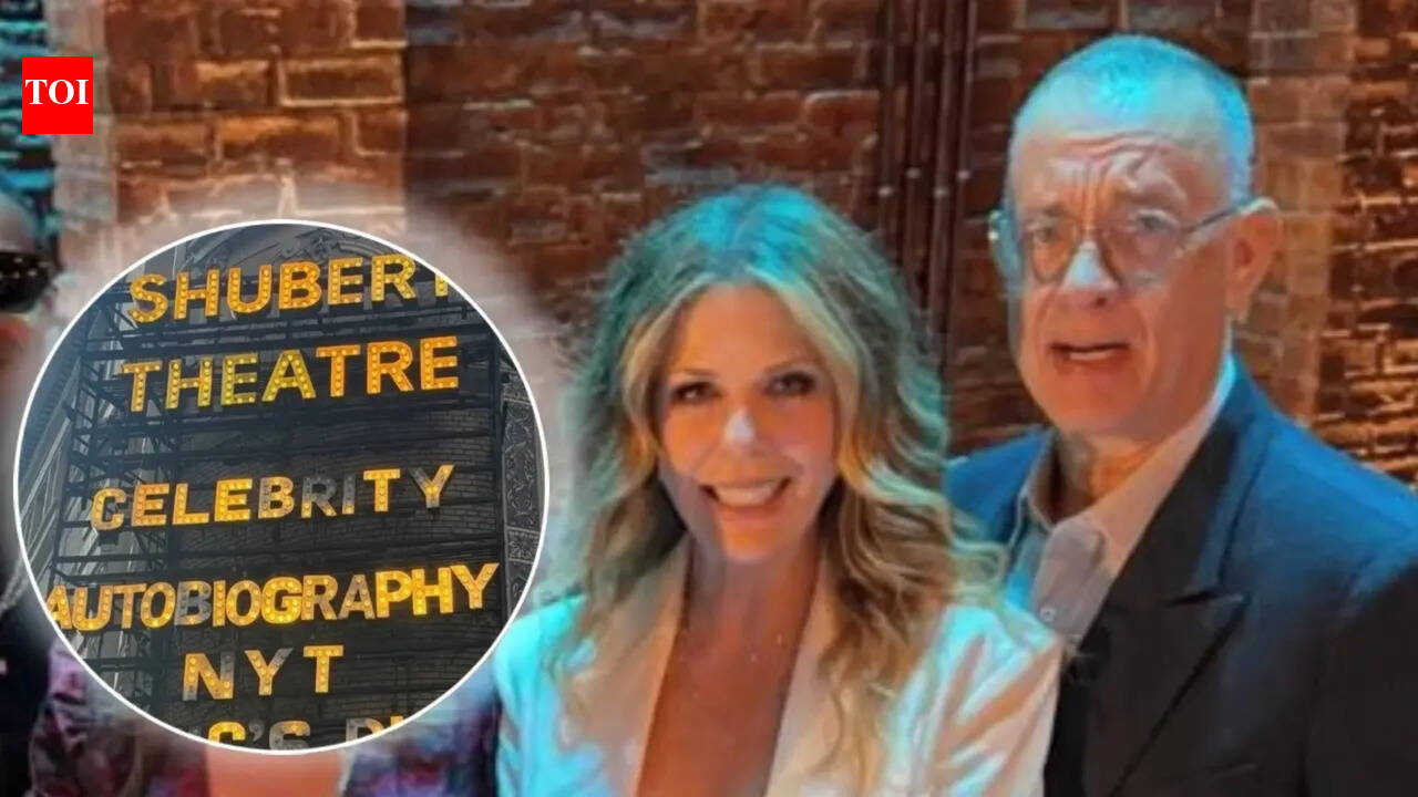 Tom Hanks supports Rita Wilson’s Broadway project ‘Celebrity Autobiography’ on opening night