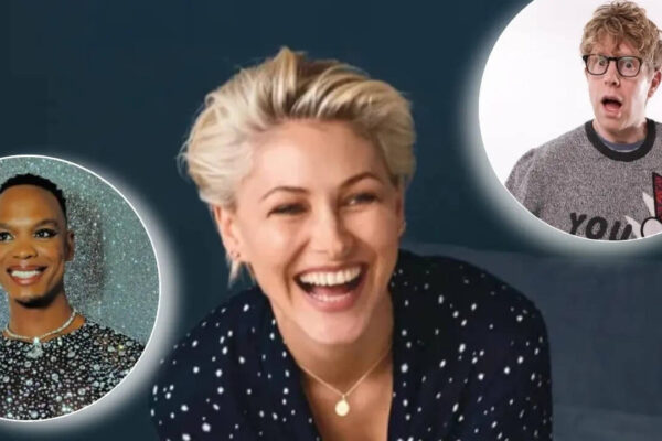 Emma Willis, Josh Widdicombe, and Johannes Radebe