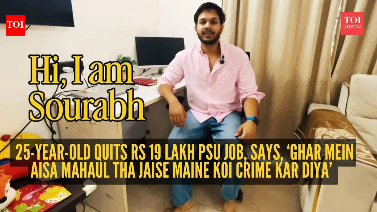 25-year-old quits Rs 19 lakh PSU job, says, ‘Ghar mein aisa mahaul tha jaise maine koi crime kar diya’