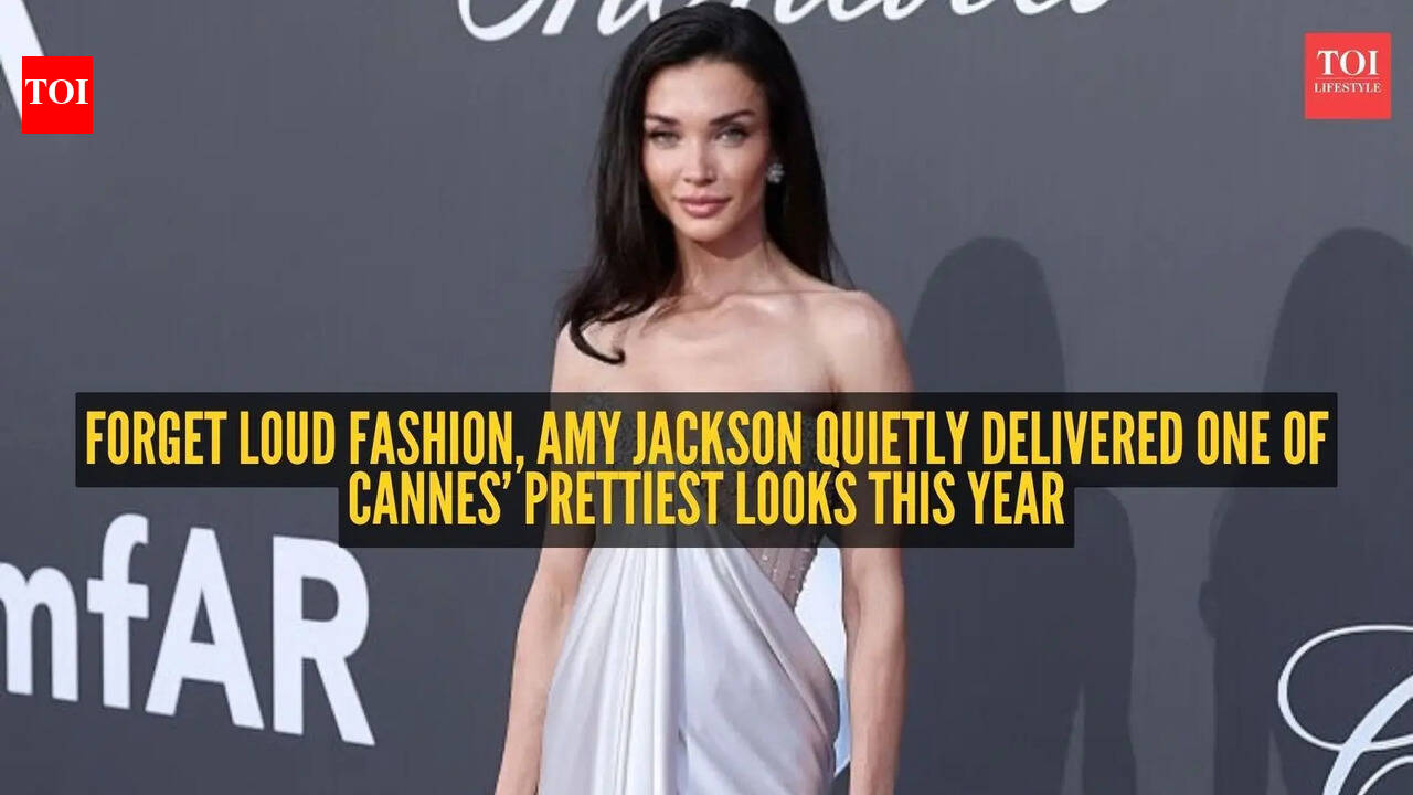 Amy Jackson Cannes 2026: Amy Jackson just floated into Cannes looking like a modern-day silver goddess