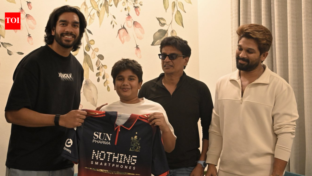 Allu Arjun's Son Ayaan Receives Special Signed Jersey from Cricketer Venkatesh Iyer: A Moment of Joy |