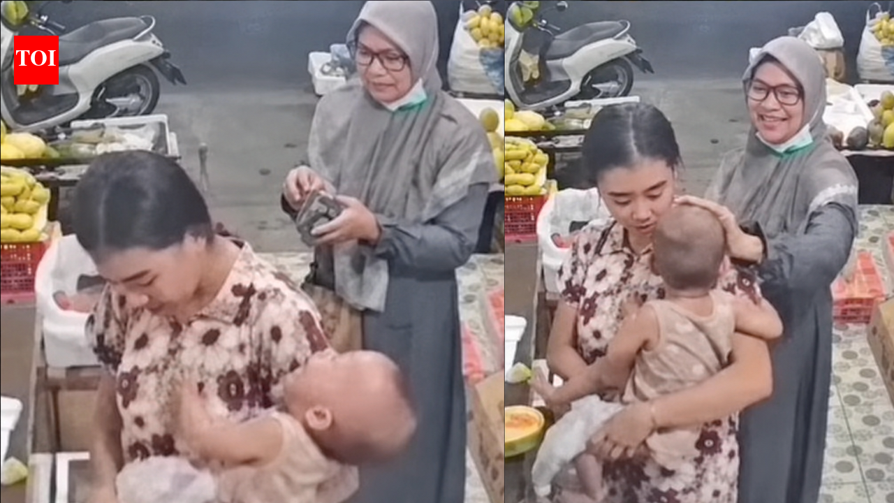 Toddler suddenly screams in fruit shop as CCTV captures disturbing act parents should never ignore