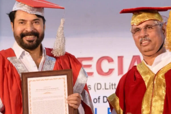 Mammootty receives third doctorate honour; Malayalam cinema icon misses Padma Bhushan ceremony | Malayalam Movie News
