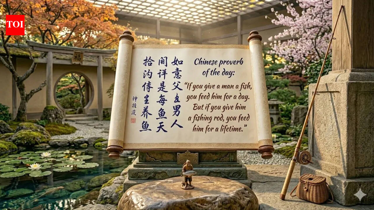 Chinese proverb of the day: “If you give a man a fish, you feed him for a day. But if you give him a fishing rod…” — what it really says about help, independence, and long-term thinking |