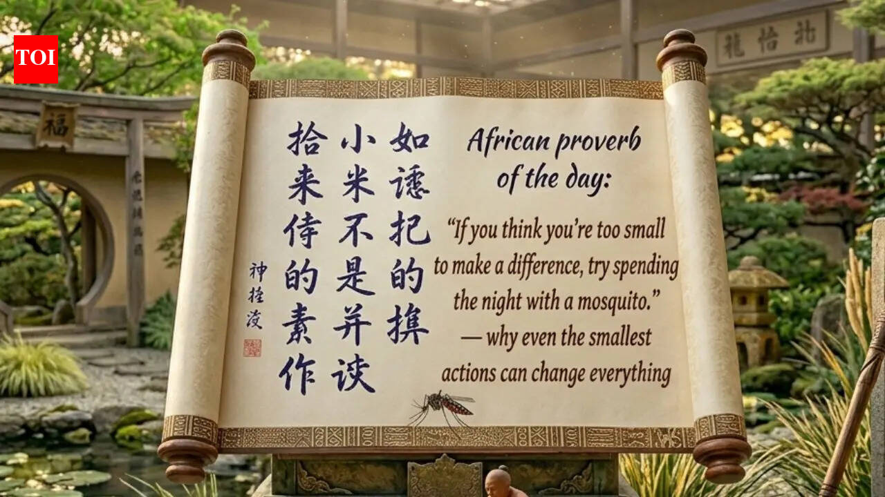 African proverb of the day: “If you think you’re too small to make a difference, try spending the night with…”— why even the smallest actions can change everything |