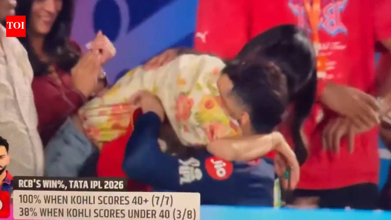 Virat Kohli rushes to hug Anushka Sharma after RCB storm into IPL 2026 final; fans call it ‘pure love’ | Hindi Movie News