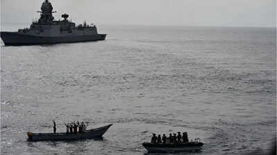 Indian Navy foils possible piracy attack near merchant vessel in Western Indian Ocean | India News