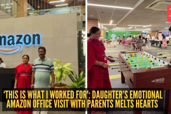 ‘This is what I worked for': Daughter’s emotional Amazon office visit with parents melts hearts |
